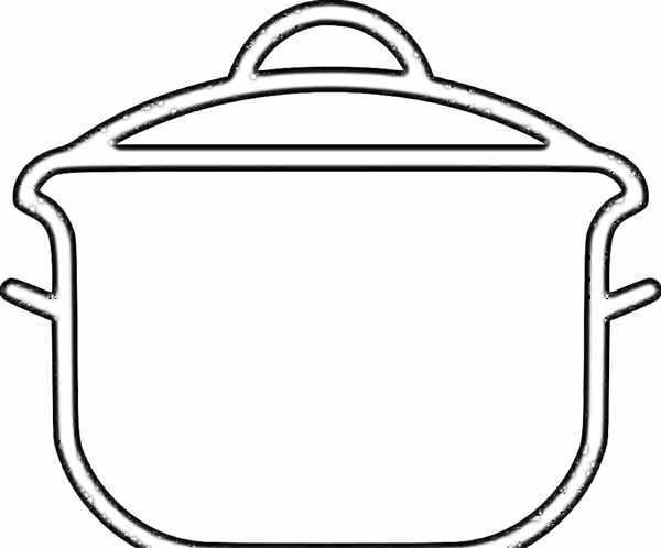 Кастрюля с овощами для раскрашивания
