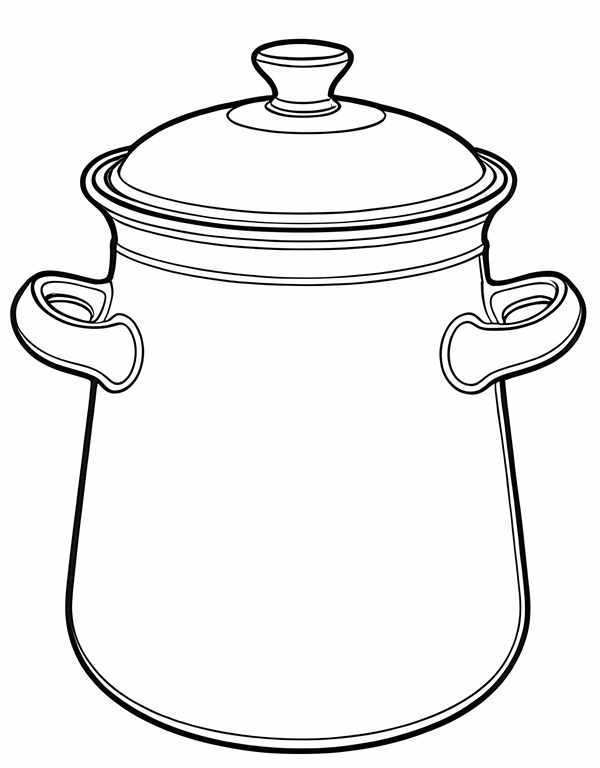 Кастрюля раскраска