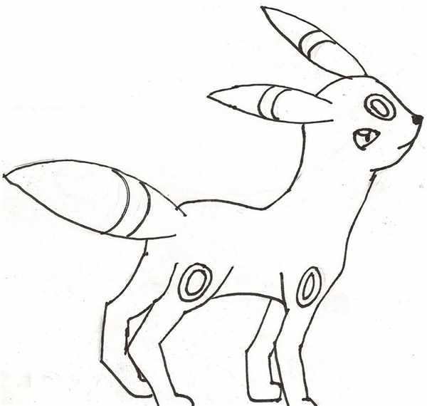 Раскраска Покемона АмбреонCreative Fun for Pokmon Fans