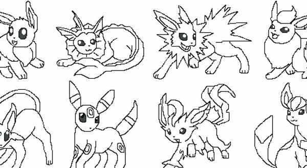 Раскраска Покемона АмбреонCreative Fun for Pokmon Fans