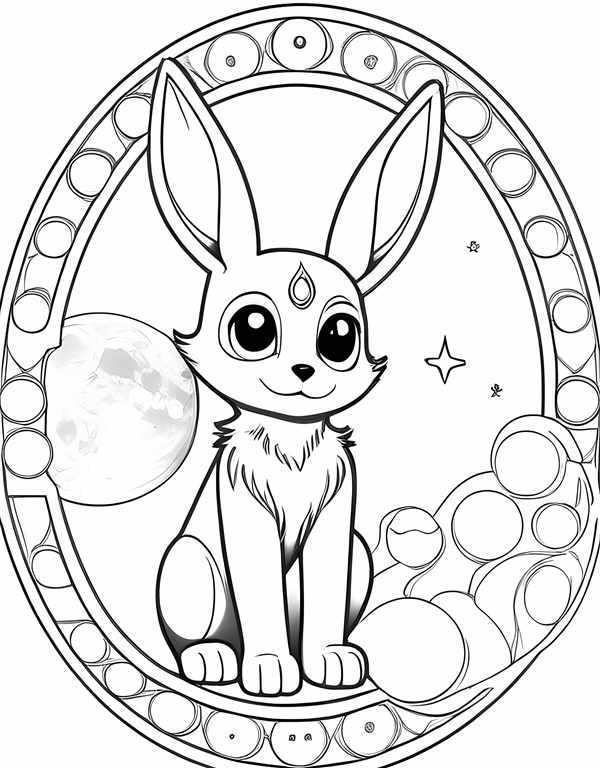 Раскраска Покемона АмбреонCreative Fun for Pokmon Fans