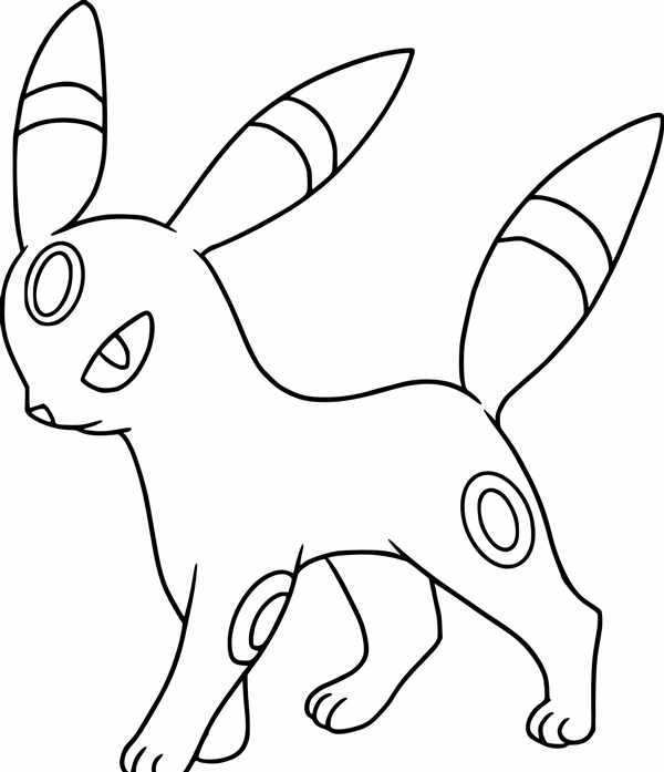 Раскраска Покемона АмбреонCreative Fun for Pokmon Fans