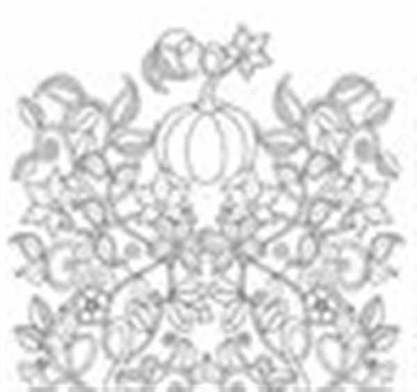 Осенний пейзаж раскраска