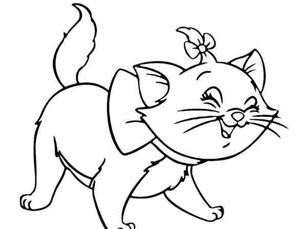 Раскраска милые котятки