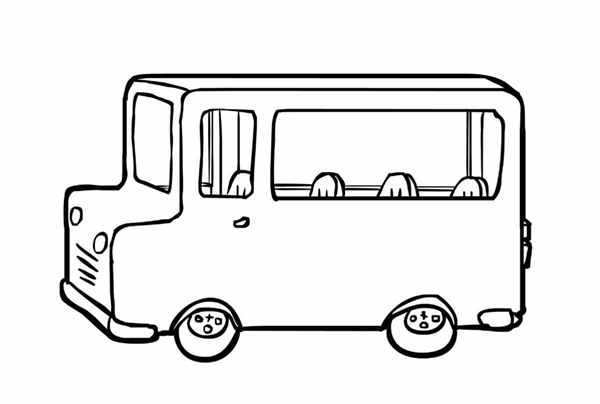 Раскраска автобус