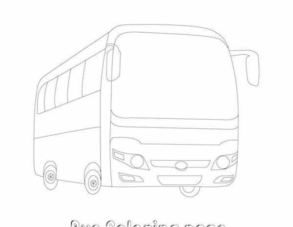 Автобус с Канцтоварами Увлекательная Раскраска