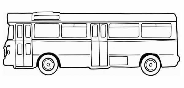 Раскраска автобус ПАЗ 3205