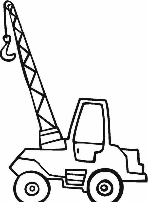 Раскраска автокран Liebherr