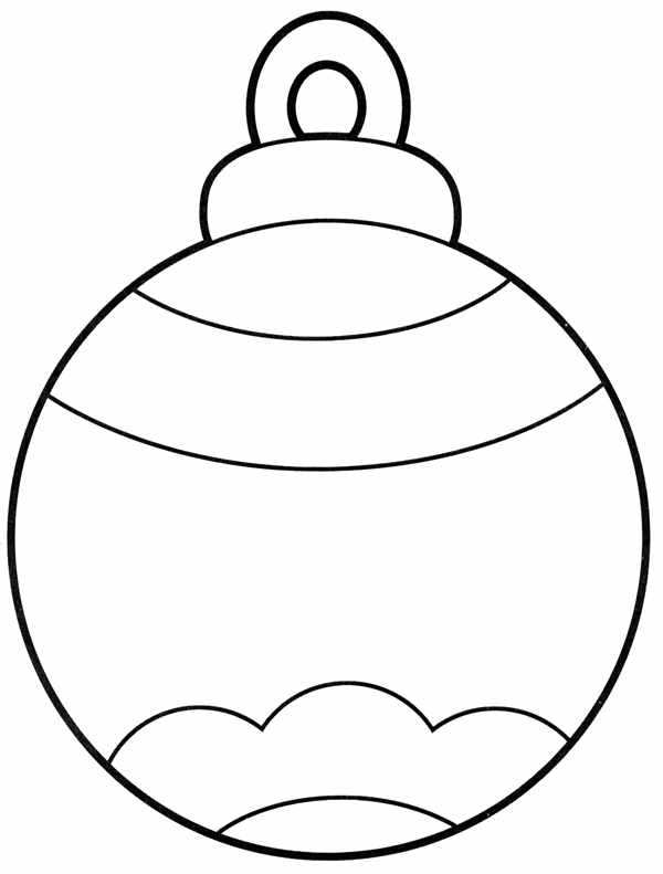 Новогодние шарики раскраска