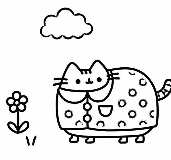 Раскраска Толстого кота