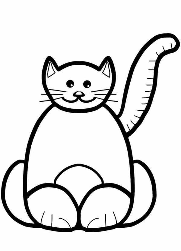Раскраски для девочек котики Пушин