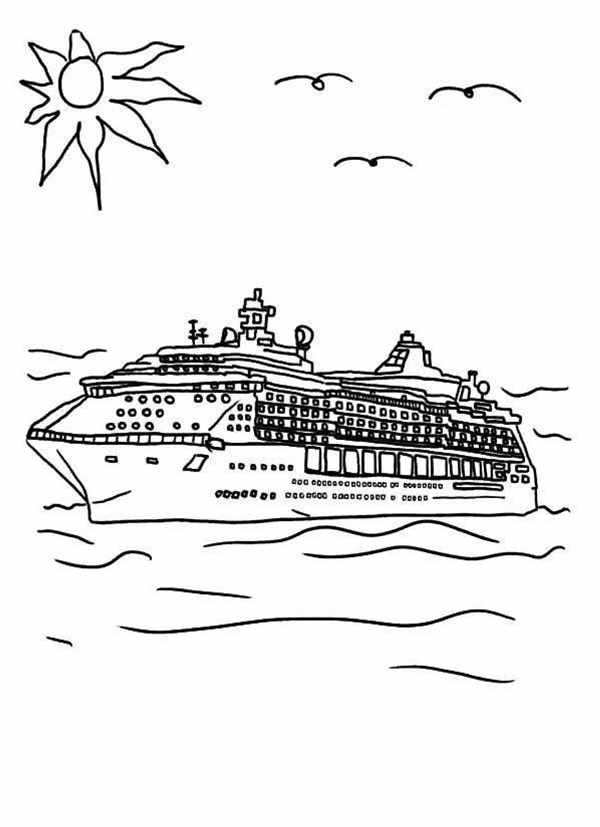 Британик корабль рисунок