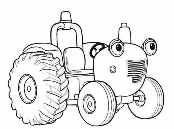 Raskraska для детей Traktor