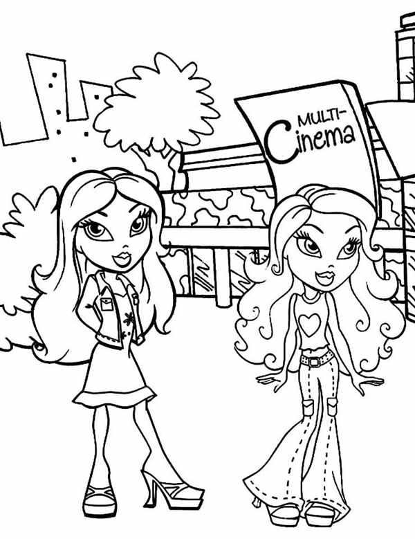 Bratz Раскраска Новая Юбка для Адrenaline и COMPACT