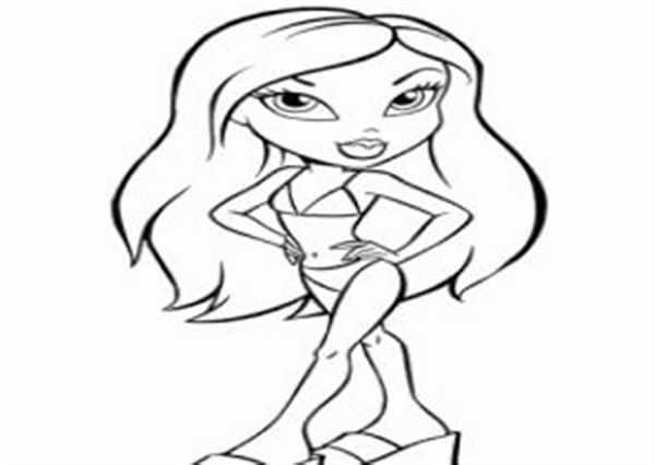 Bratz Раскраска Новая Юбка для Адrenaline и COMPACT
