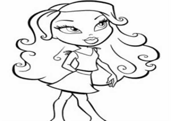 Bratz Раскраска Новая Юбка для Адrenaline и COMPACT