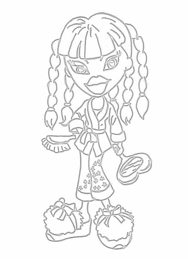 Bratz Раскраска Новая Юбка для Адrenaline и COMPACT