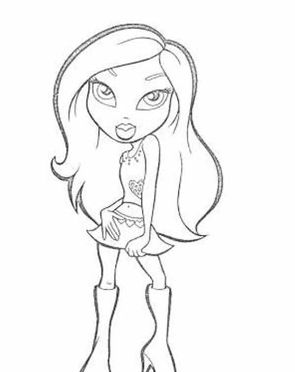 Bratz Раскраска Новая Юбка для Адrenaline и COMPACT