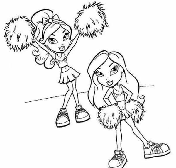 Bratz раскраска новенькие сапоги нарядили