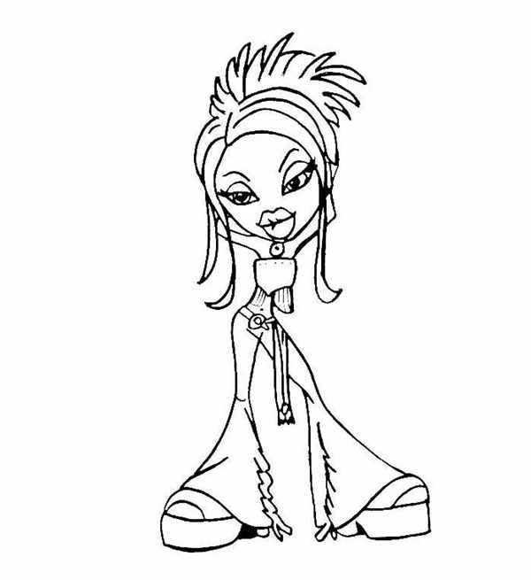 Bratz раскраска новенькие сапоги нарядили