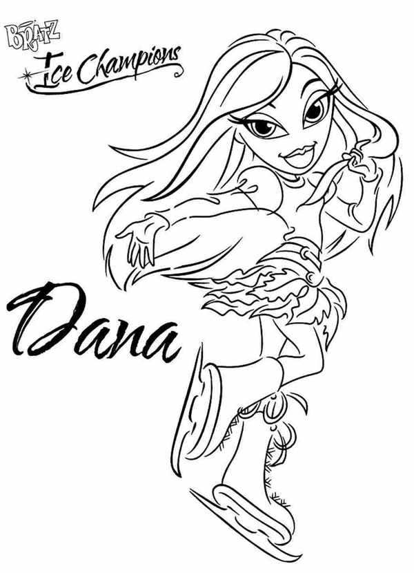 Bratz раскраска новенькие сапоги нарядили