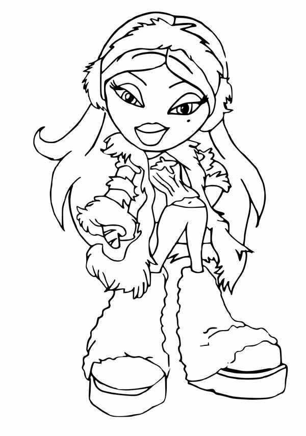 Bratz раскраска новенькие сапоги нарядили