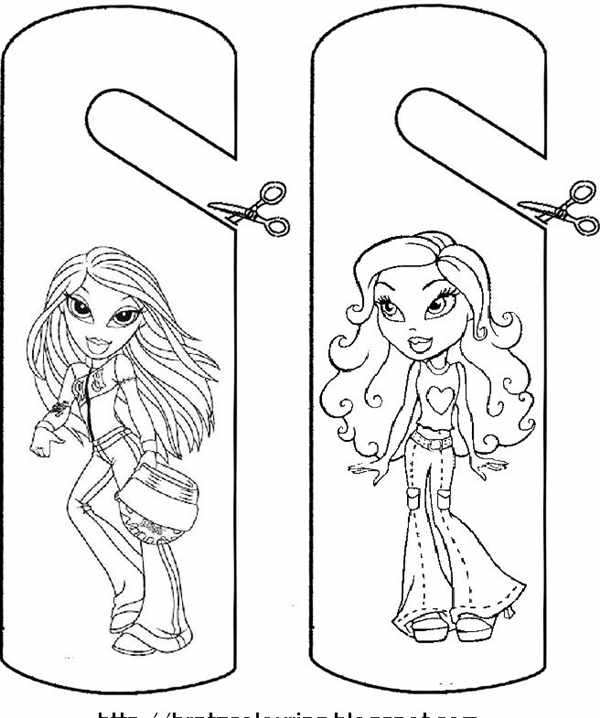 Bratz раскраска новенькие сапоги нарядили