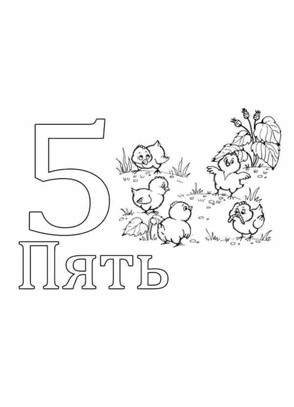 Цифры в загадках раскраска