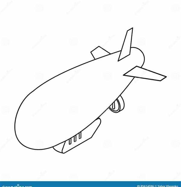 Дирижабль раскраска