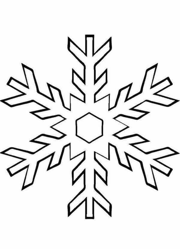 Снежинки картинки раскраски