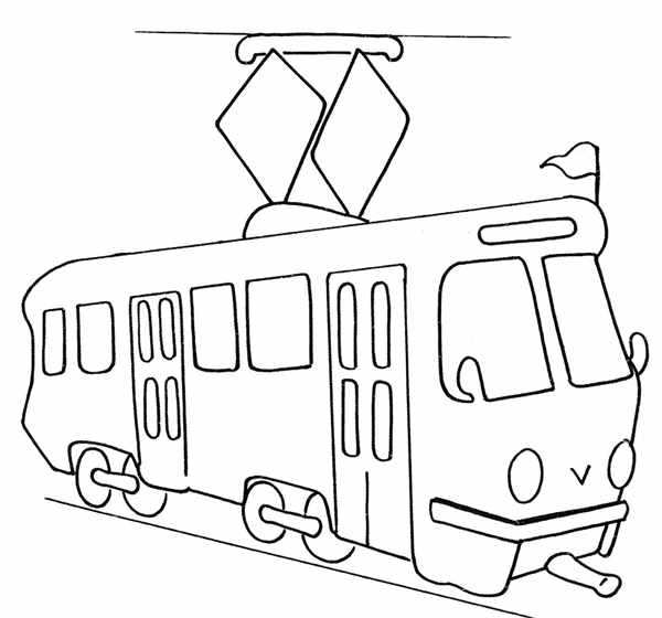 Автобус раскраска для малышей