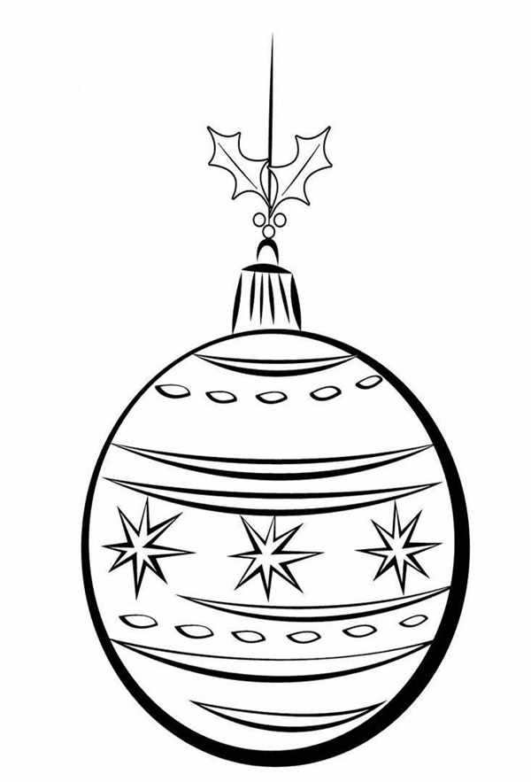 Новогодние шары раскраска