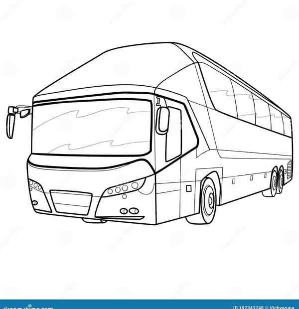 Контур автобуса спереди