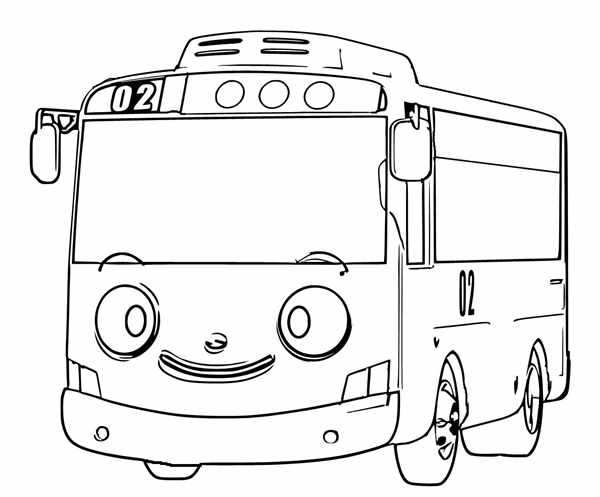 Раскраска автобус ЛИАЗ 5292