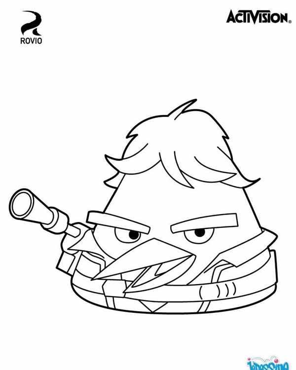 Раскраски Angry Birds Star Wars