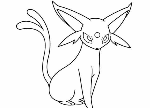 Покемонов Eevee раскраска
