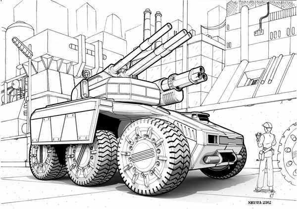 Раскраска танк т 90