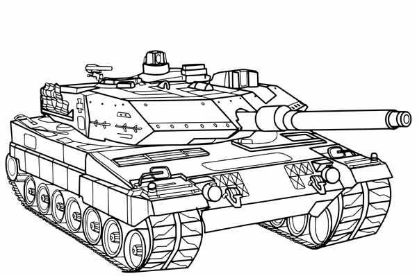 Раскраска танки