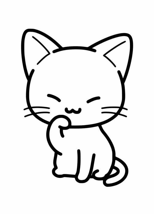Раскраска. Котики