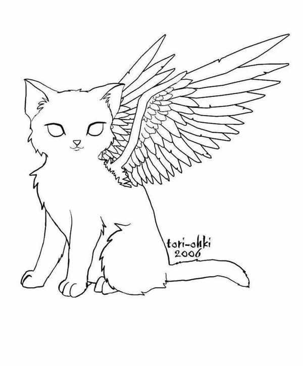 {Раскраска аниме котики}