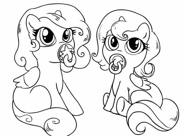 Раскраска my little Pony Флаттершай