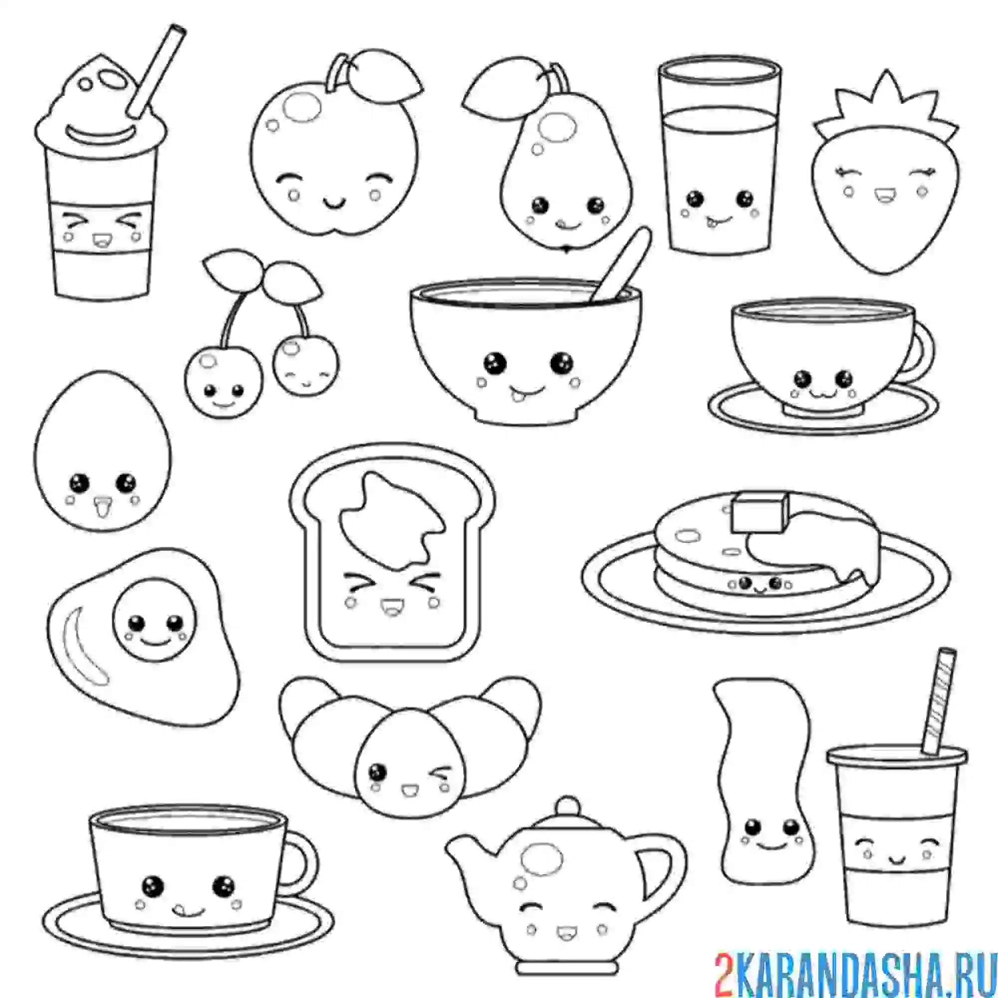 Няшные рисунки для срисовки