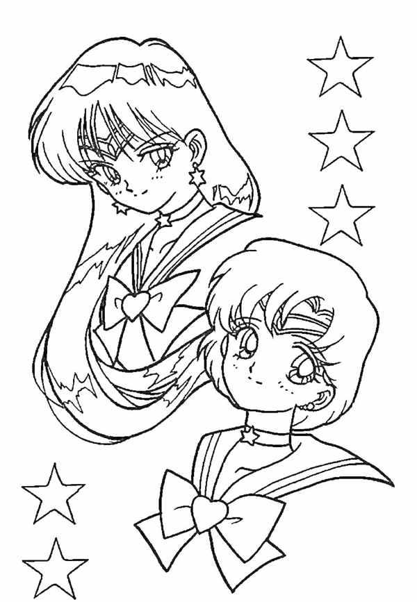 Sailor Moon раскраска