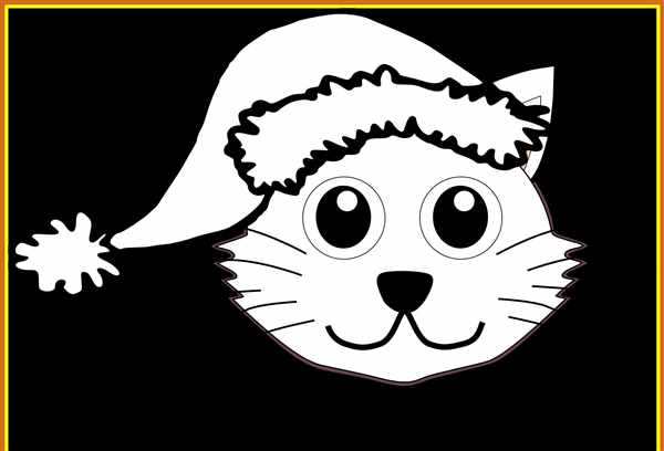 Кошки. Раскраска
