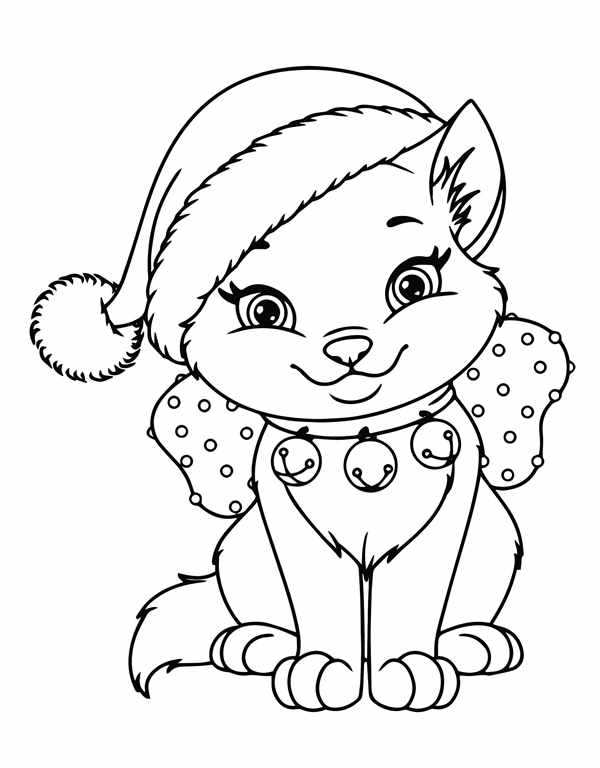 Кошки. Раскраска