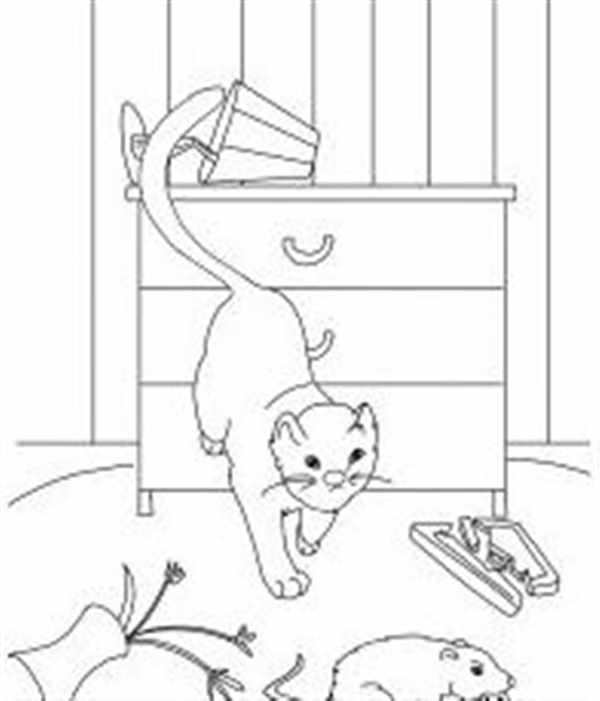 Кошка рисунок