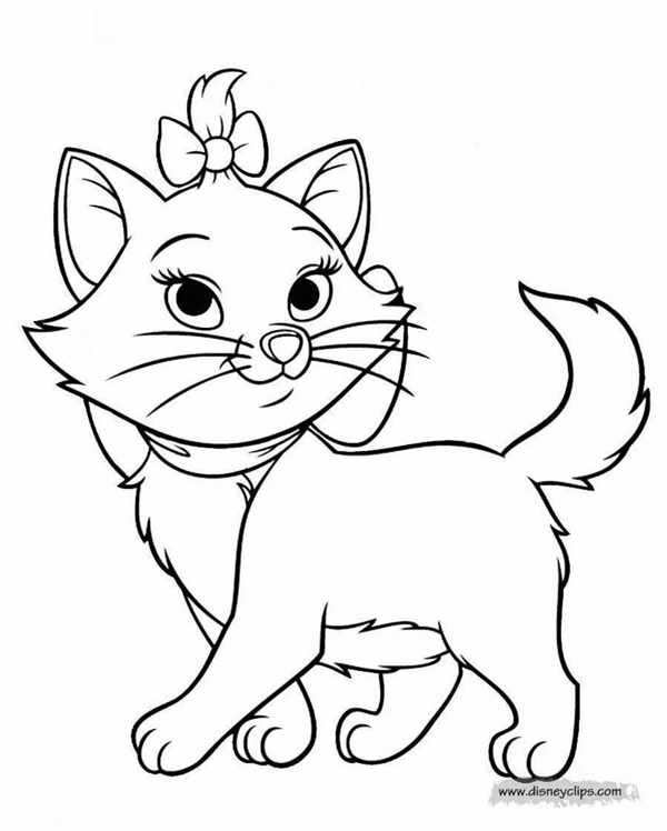 Котенок. Раскраска
