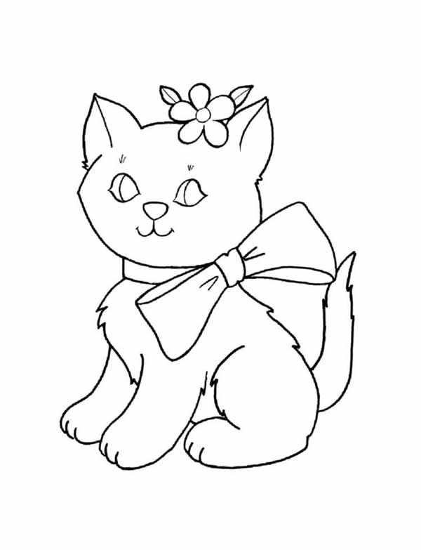 Котенок. Раскраска