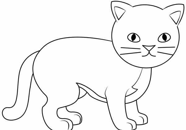 Котенок. Раскраска