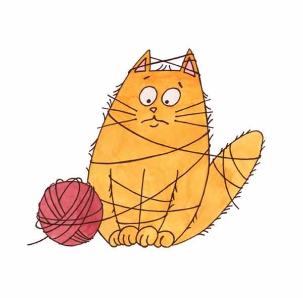 Раскраска. Котики